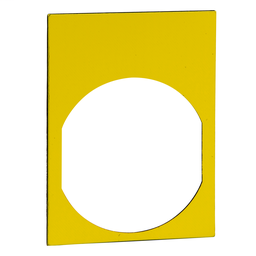ZBY41101 - Name plate 30 X 40 yellow – black marking
