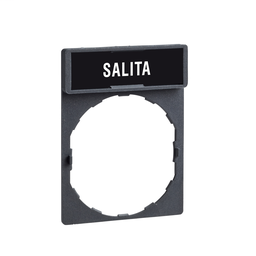 ZBY2607 - Legend holder 30 x 40 mm with legend 8 x 27 mm with marking SALITA
