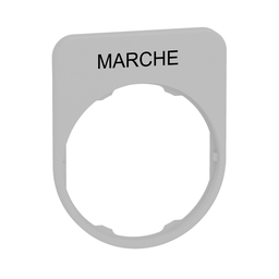 ZBYFP2103C1 - Legend plate with marche marking for flush color plated white