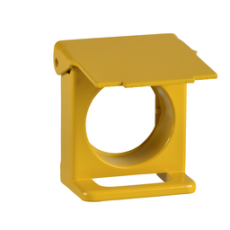 ZB4BZ65 - Yellow padlockable flap for Ø22 flush pushbutton