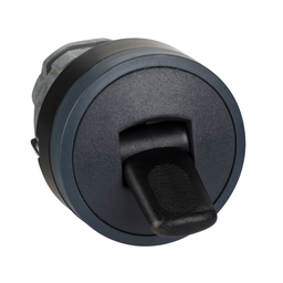 ZB4BD287 - Black selector switch head Ø22 2-position stay put