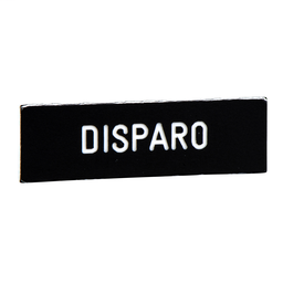ZBY02432 - Marked legend 8 x 27 mm for legend holder 30 x 40 mm – DISPARO