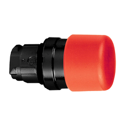 ZB4BC447 - Red Ø30 mushroom pushbutton head Ø22 spring return