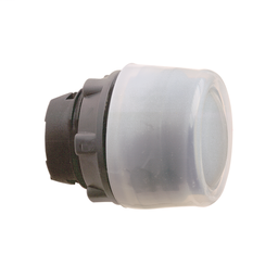ZB5APA2 - Black flush pushbutton head Ø22 spring return unmarked