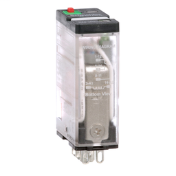 781XAXRM4L-240A - Power relay, Legacy, 15A, SPDT, 240 VAC, cover with locking push button and LED