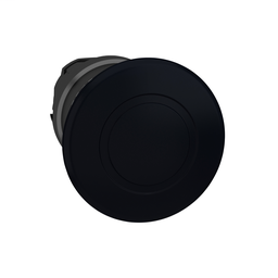 ZB4BT27 - Black Ø40 mushroom pushbutton head Ø22 latching push-pull