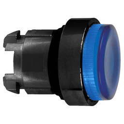ZB4BW16S7 - Blue projecting illuminated pushbutton head Ø22 spring return for BA9s bulb