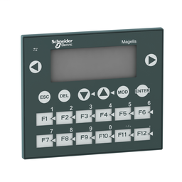 XBTR410 - Small panel with keypad – matrix screen – green – 122 x 32 pixels – 24 V DC