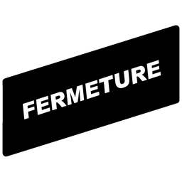 ZBY02114 - Marked legend 8 x 27 mm for legend holder 30 x 40 mm – FERMETURE