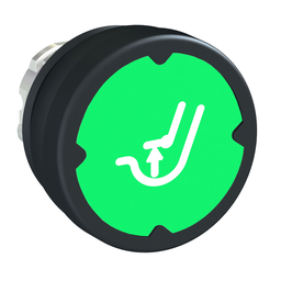 ZB4BC38037 - Pushbutton head for harsh environment – green – with marking