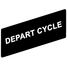 ZBY02195 - Marked legend 8 x 27 mm for legend holder 30 x 40 mm – DEPART CYCLE