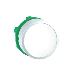 ZB5AH01C1 - White flush pushbutton head push push colour plated white