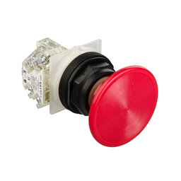 9001SKR24R - 30MM MUSHROOM OPERATOR RED