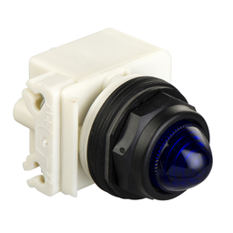 9001SKP32L9 - Octagonal pilot light Ø 30 – blue – incandescent BA 9s – 12 V AC/DC – IP66