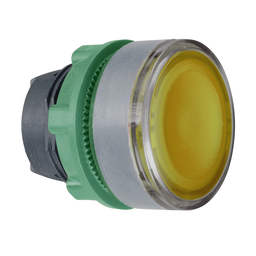 ZB5AH0583C0 - Orange flush illuminated pushbutton head Ø22 push-push for integral LED cp grey