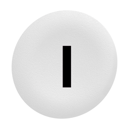 ZBAF131 - White plain cap I for flush mounted push button