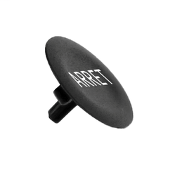 ZBA233 - Black cap marked ARRET for circular pushbutton Ø22