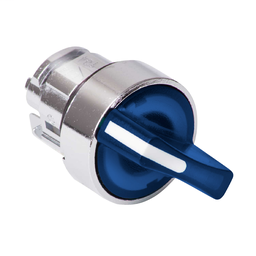 ZB4BK1263 - Blue illuminated selector switch head Ø22 2-position stay put