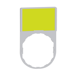 ZBY6102C1 - Legend holder 30 x 50 mm with blank legend color plated white