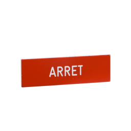 ZBY00104 - Marked legend 8 x 27 mm for legend holder 30 x 40 mm – ARRET