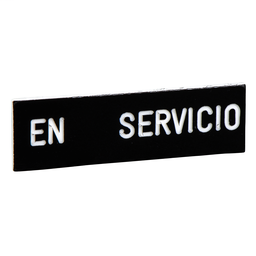 ZBY02411 - Marked legend 8 x 27 mm for legend holder 30 x 40 mm – EN SERVICIO