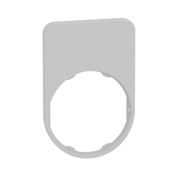ZBYFP6101C1 - Legend plate 40 x 60 2 rows for flush cp white