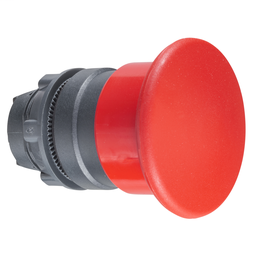 ZB5AC4 - Red Ø40 mushroom pushbutton head Ø22 spring return