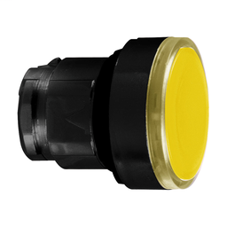 ZB4BH0537 - Orange flush illuminated pushbutton head Ø22 push-push for integral LED