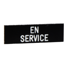 ZBY02111 - Marked legend 8 x 27 mm for legend holder 30 x 40 mm – EN SERVICE