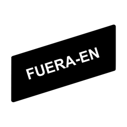 ZBY02467 - Marked legend 8 x 27 mm for legend holder 30 x 40 mm – FUERA-EN