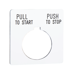 9001KN179WP - PUSH BUTTON LEGEND PLATE 30MM T-K