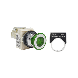 9001KR9P1GH25 - PUSH BUTTON 600VAC 10A 30MM T-K