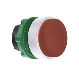 ZB5AL4C1 - Red projecting pushbutton head colour plated white
