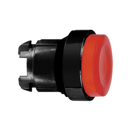 ZB4BW1437 - Red projecting illuminated pushbutton head Ø22 spring return for integral LED