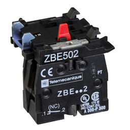 ZBE502 - Single contact block for head Ø22 1NC screw clamp terminal