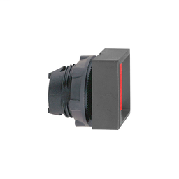 ZB5CA46 - Red square recessed pushbutton head Ø22 spring return unmarked