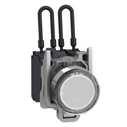 XB4BW21B5 - Push-to-test pilot light 24V White