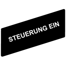 ZBY02211 - Marked legend 8 x 27 mm for legend holder 30 x 40 mm – STEUERNUNG EIN