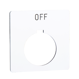 9001KN104WP - PUSH BUTTON LEGEND PLATE 30MM T-K