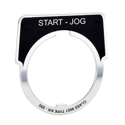 9001KN225SP - PUSH BUTTON LEGEND PLATE 30MM T-K