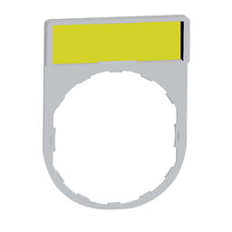 ZBY4101C1 - Legend holder 30 x 40 mm with legend for engraving color plated white