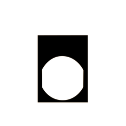 ZBY42101 - Name plate 30 X 40 black – unmarked