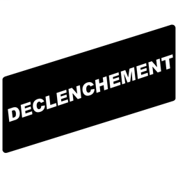 ZBY02132 - Marked legend 8 x 27 mm for legend holder 30 x 40 mm – DECLENCHEMENT