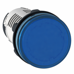 XB7EV06BP3 - Round pilot light Ø 22 – blue – integral LED – 24 V – faston connectors
