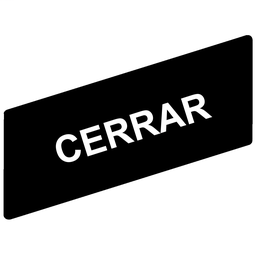 ZBY02414 - Marked legend 8 x 27 mm for legend holder 30 x 40 mm – CERRAR