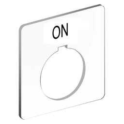 9001KN103WP - PUSH BUTTON LEGEND PLATE 30MM T-K