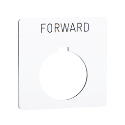 9001KN106WP - PUSH BUTTON LEGEND PLATE 30MM T-K