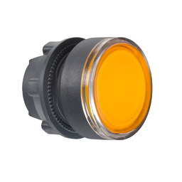 ZB5AH053 - Orange flush illuminated pushbutton head Ø22 push-push for integral LED
