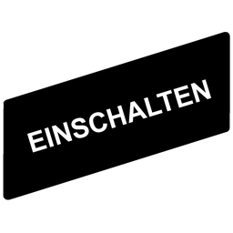 ZBY02231 - Marked legend 8 x 27 mm for legend holder 30 x 40 mm – EINSCHALTEN