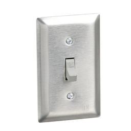 2510KS1 - Switch, manual, 30A, 2 pole, 3 HP at 575 VAC, single phase, toggle operated, no indicator, NEMA 1 stainless steel flush